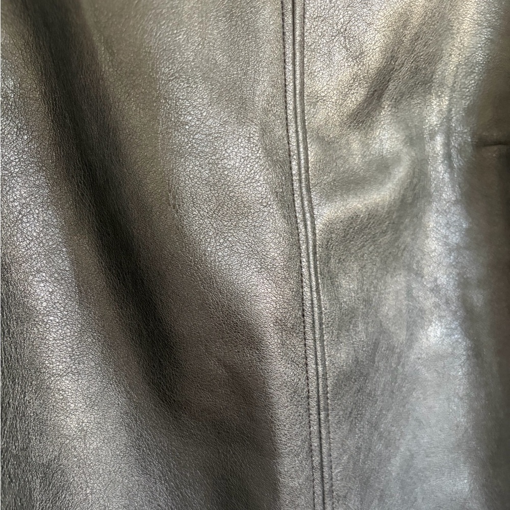 J. Crew Factory Black Faux Leather Mini Shift Dress, SZ 2 NWT 🏷️ - Picture 7 of 10